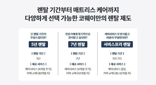 웅진코웨이침대렌탈 1인가구 추천 이유